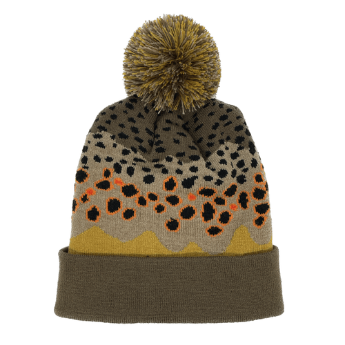 RepYourWater Brown Trout Skin Knit Beanie