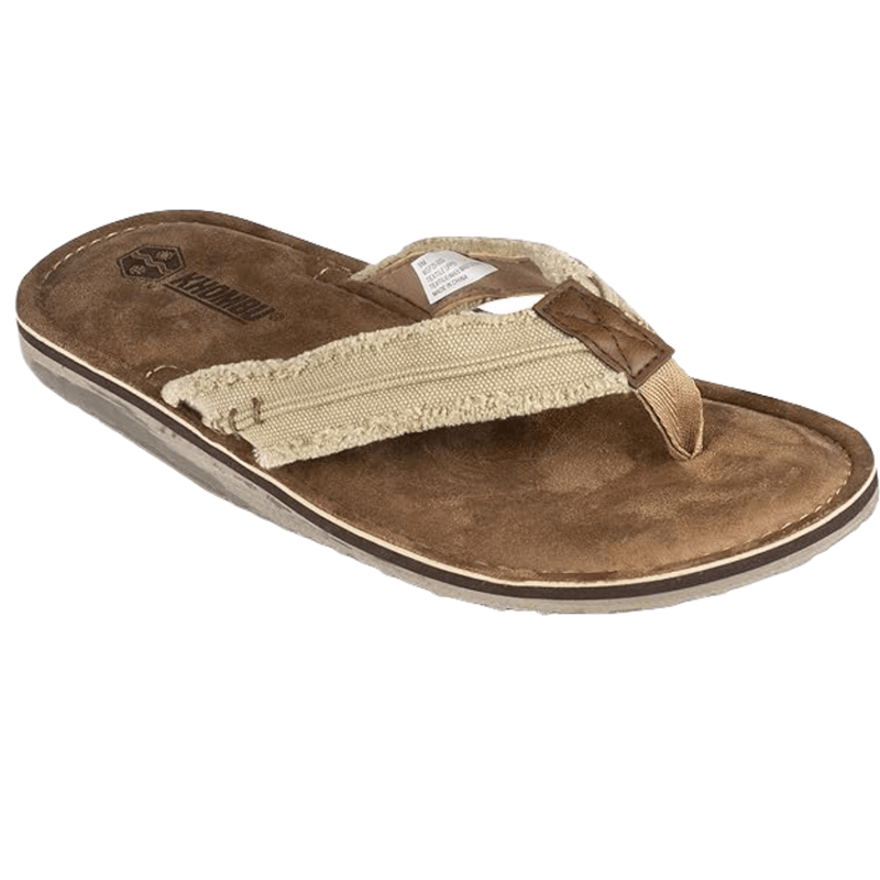 Khombu Bryant Engineered Leather Flip Flops Men s Als