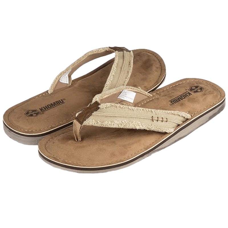 Khombu Bryant Engineered Leather Flip Flops Men s Als