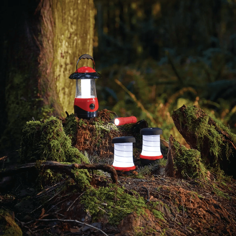 Outbound 4-Piece LED Lantern & Camp Light Set 