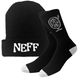 Neff Beanie & Sock Set - Black / White.jpg