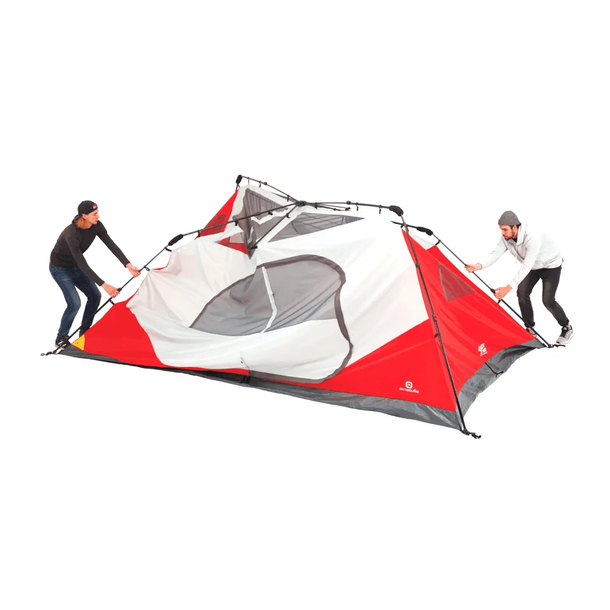 Outbound QuickCamp 3-Season Instant Camping Cabin Tent w/ Rain Fly ...