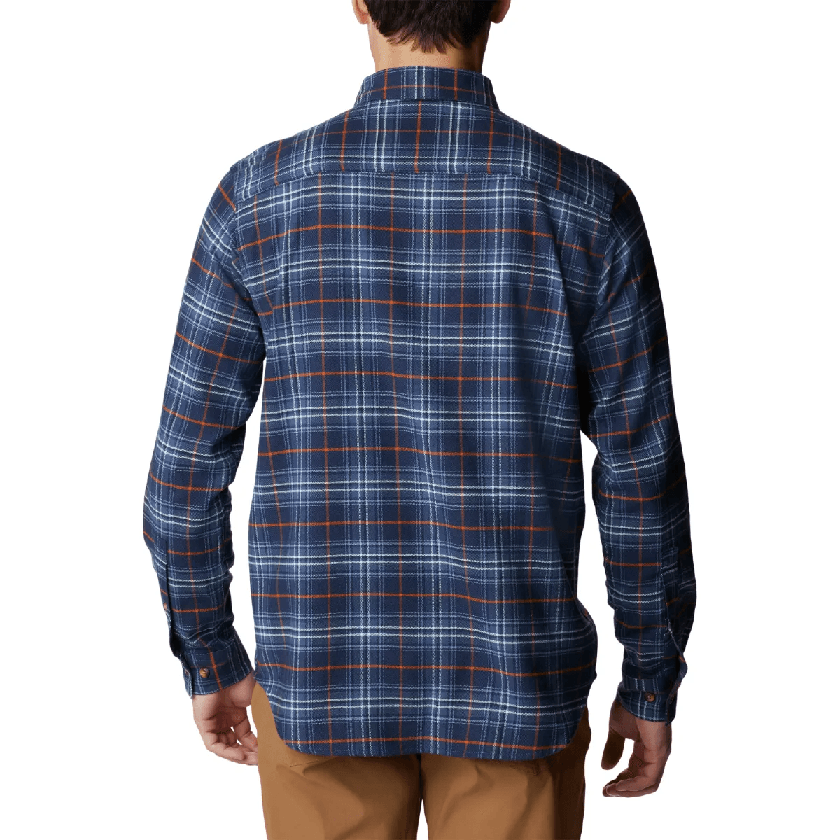 Blue Mountain Long-Sleeve Button Down Plaid Flannel Shirt