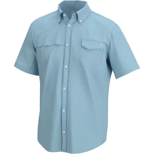 Huk Tide Point Break Minicheck Short Sleeve Shirt - Men's