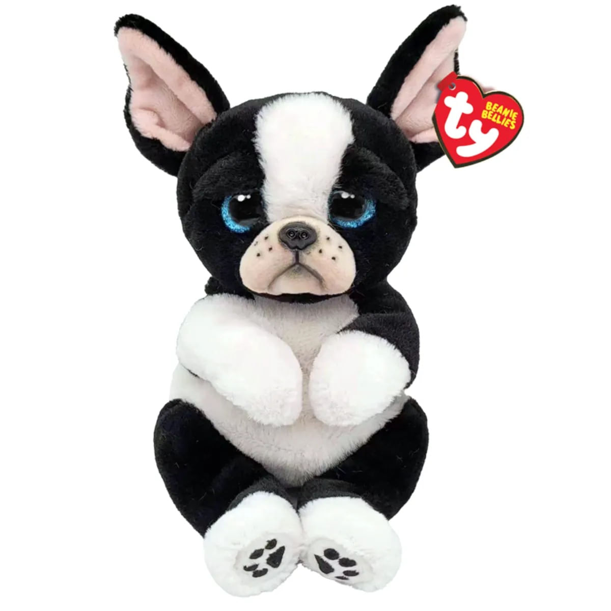 Ty Tink Black and White Dog Beanie Boo Plush Als