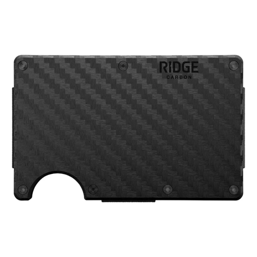 Ridge Carbon Fiber Wallet w/ Money Clip