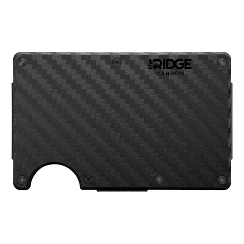 The Ridge Ridge Carbon Fiber Wallet w/ Cash Strap