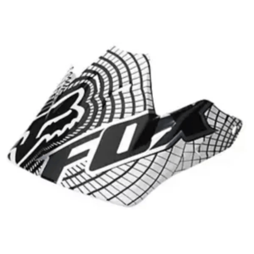 Fox V3 Vortex Helmet White Visor -2012