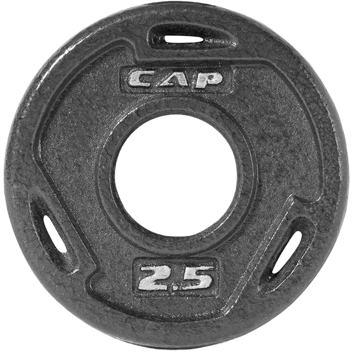 CAP 2024 Barbell Gray Olympic Cast Iron Weight Plates, 45 lbs