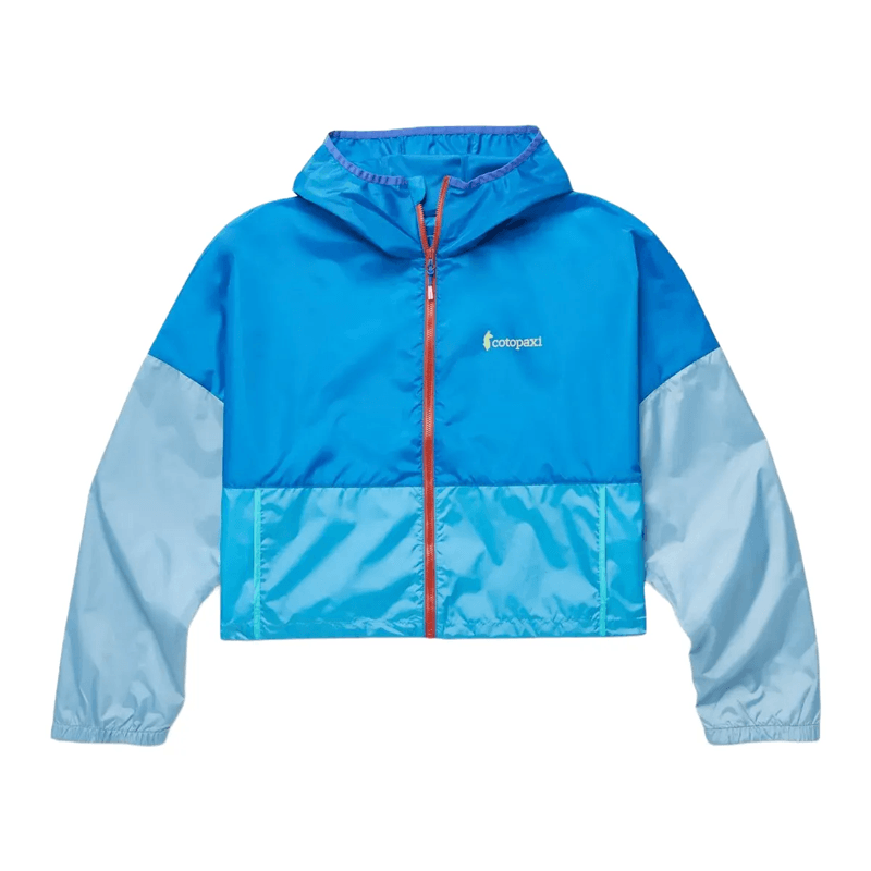 Blue crop windbreaker clearance