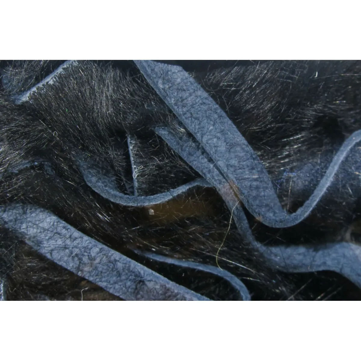 Hareline Dubbin Hareline Rabbit Crosscut Strips - 1/8" - BLACK One Size