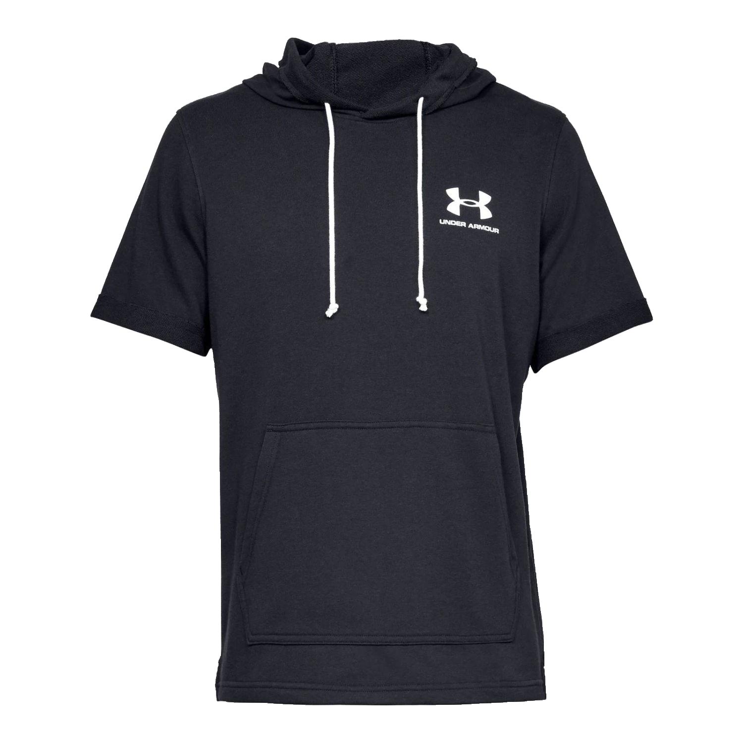 men's ua sportstyle terry short sleeve hoodie