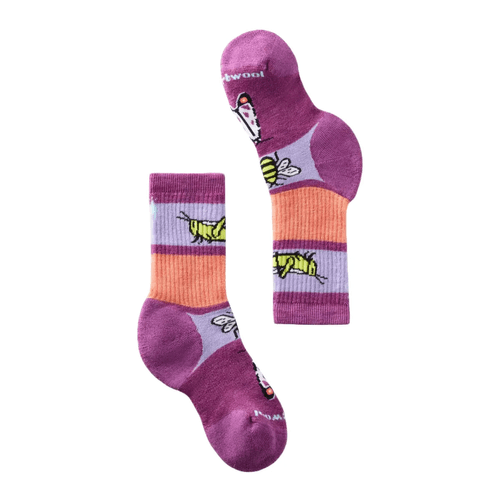 Smartwool Hike Full Cushion Garden Bugs Pattern Crew Sock - Youth