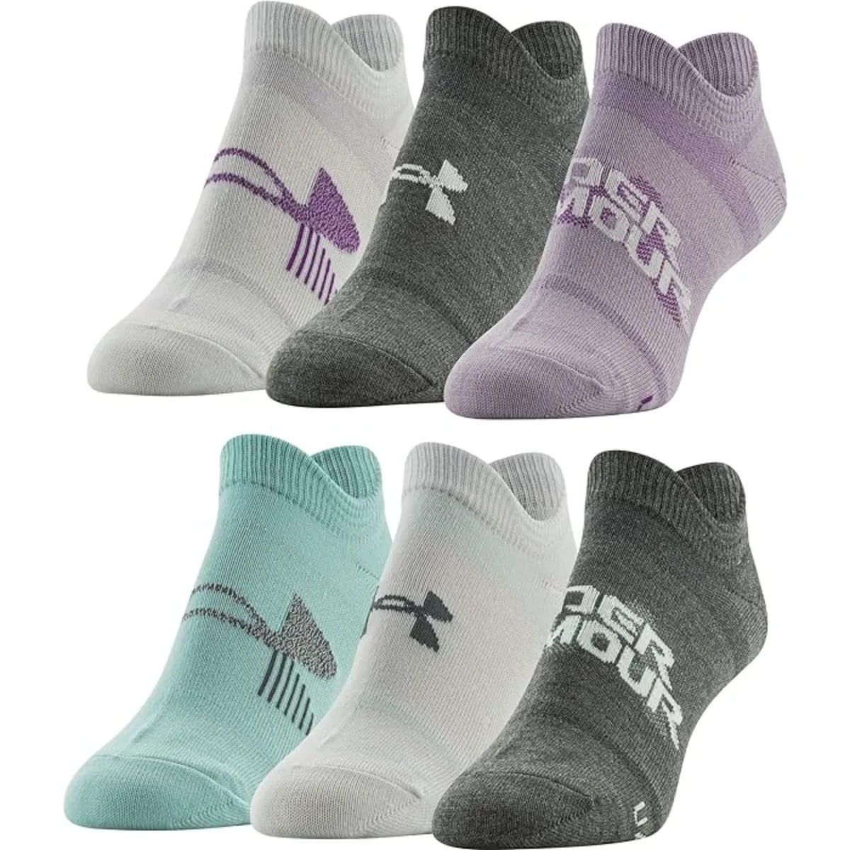 Under Armour Essential Lightweight No Show Sock (6 Pack) - Women's ...