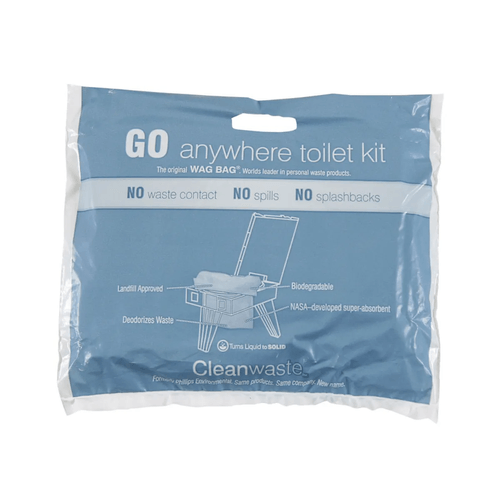 Cleanwaste The Original Wag Bag - Go Anywhere Toilet Kit