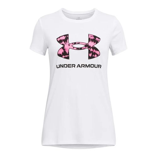Under Armour Tech Print Fill Big Logo Short-Sleeve Shirt - Girls'