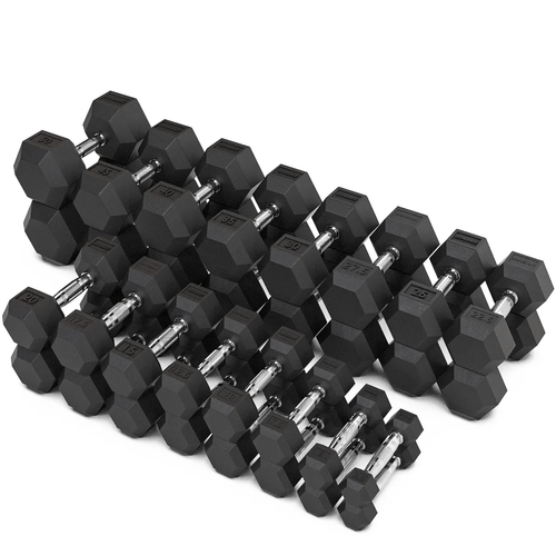 Synergee Rubber Hex Dumbbells