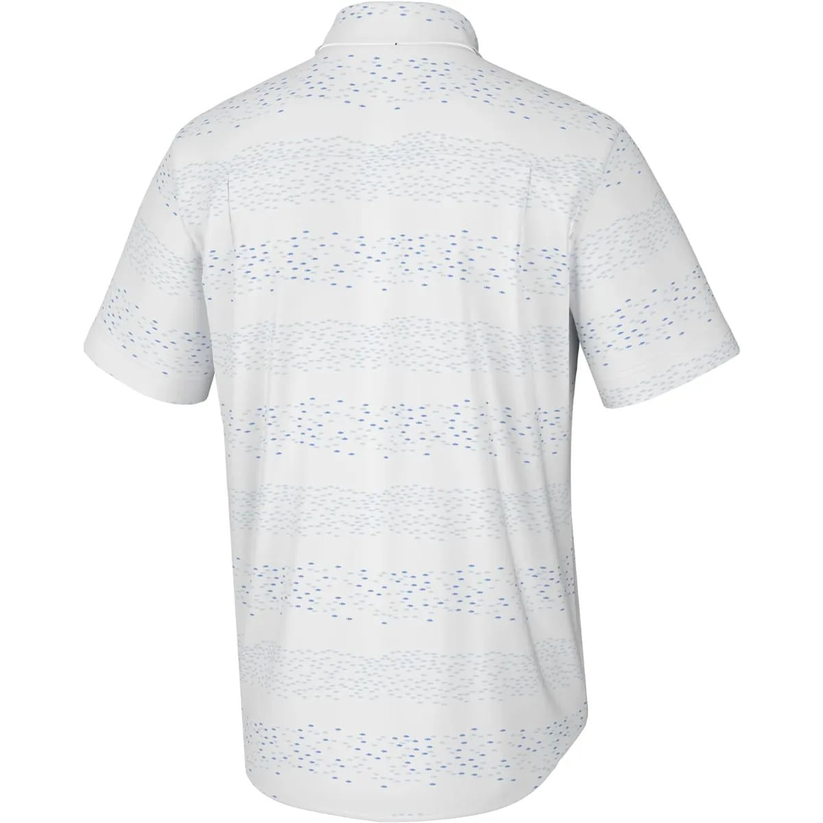 Huk Up Stream Kona Short Sleeve Button Down Shirt - Men's White XL