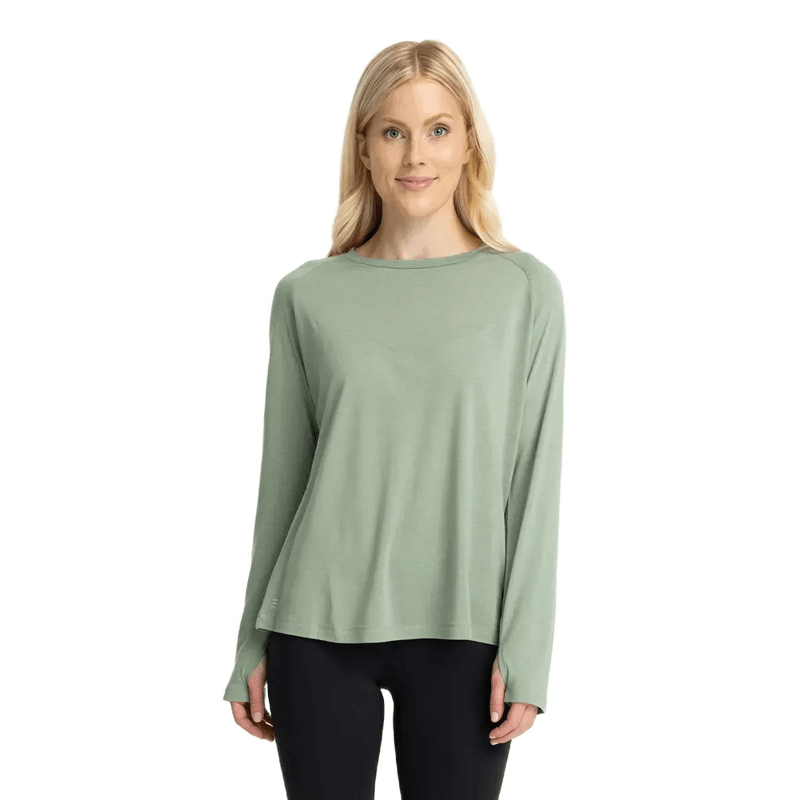 Women’s Bamboo Butter-Soft Performance Long Sleeve Shirt Coral / S
