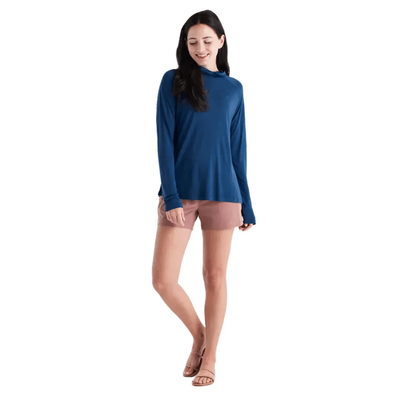 Free Fly Women's Bamboo Lightweight Long Sleeve II True Navy / XS