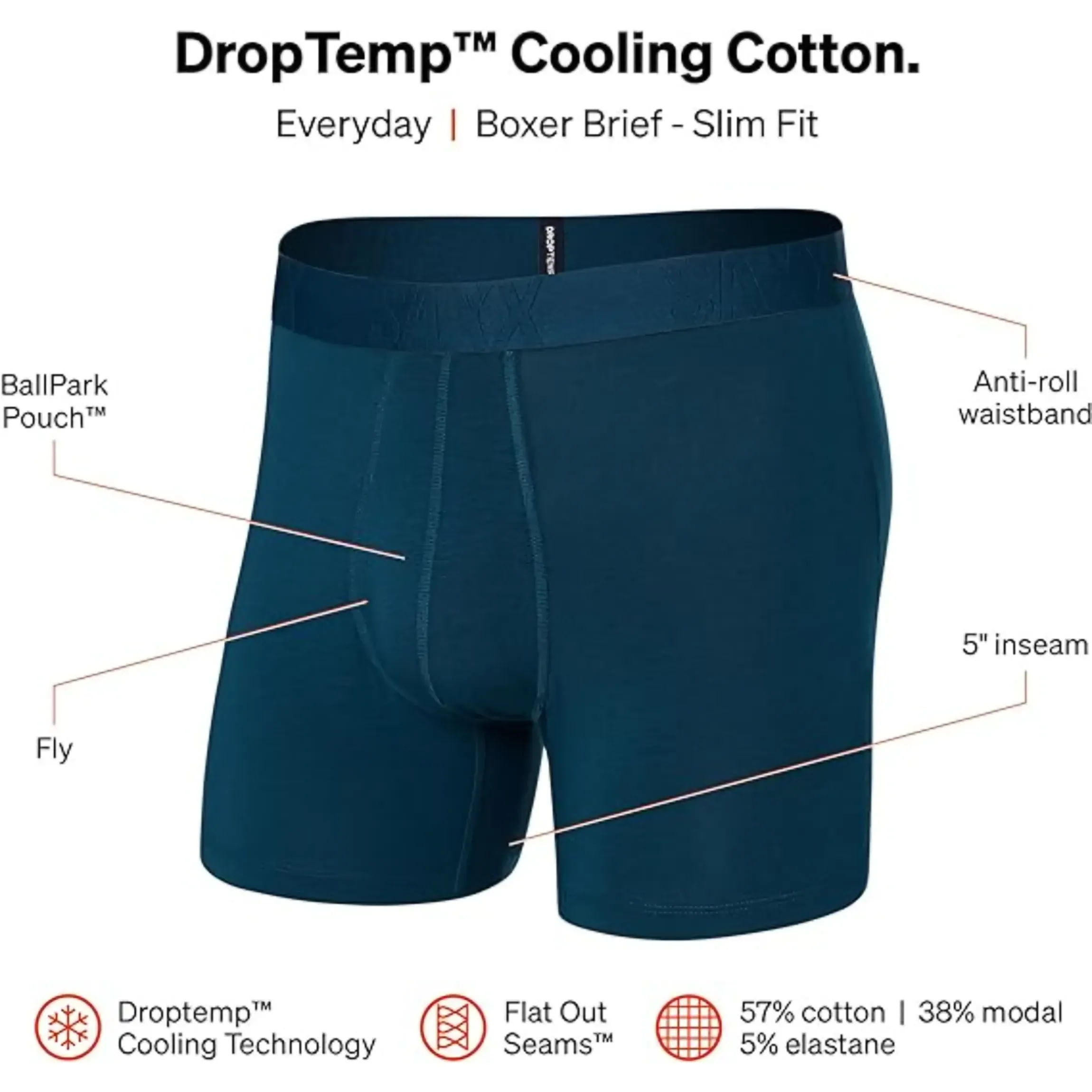 Saxx Droptemp Cooling Mesh Boxer Brief - Men's - Als.com