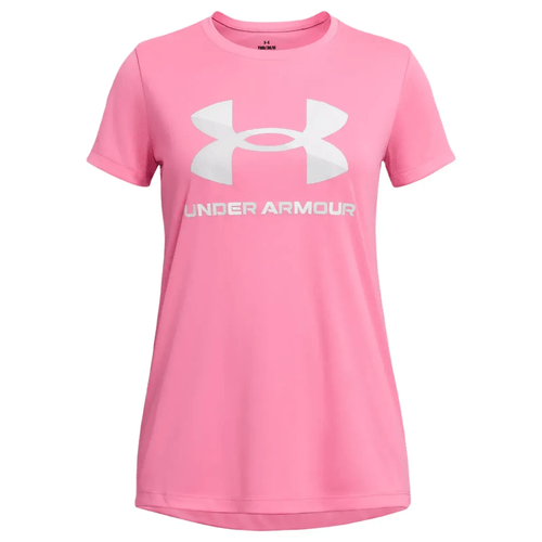 Under Armour Velocity Big Logo Short Sleeve Shirt - Girls'