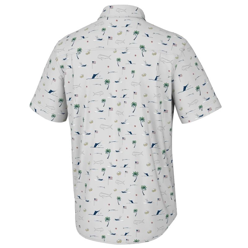 Huk Kc Fish Beach Freedom Kona Button Down Shirt - Men's - Als.com