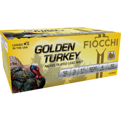 Fiocchi Golden Turkey 12 Gauge 4 Shot 3 Inch Ammunition 10 Rounds