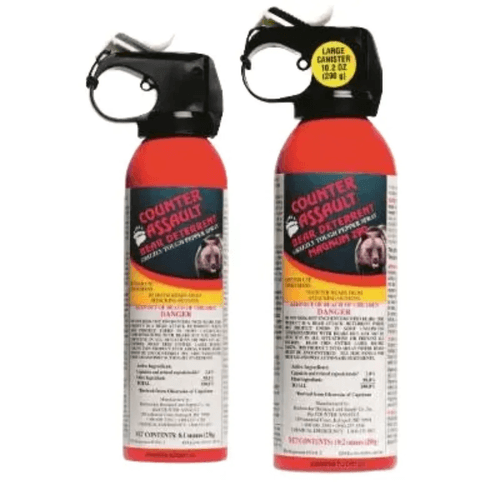 Counter Assault 8.1 Oz / 10.2 Oz Bear Spray Combo Pack