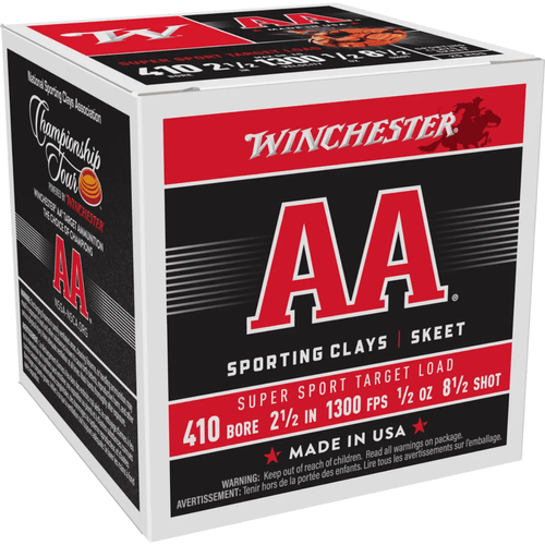 Winchester AA Super-Sport 410 Gauge 8.5 Shot 2.5 Inch Ammunition 25 Rounds