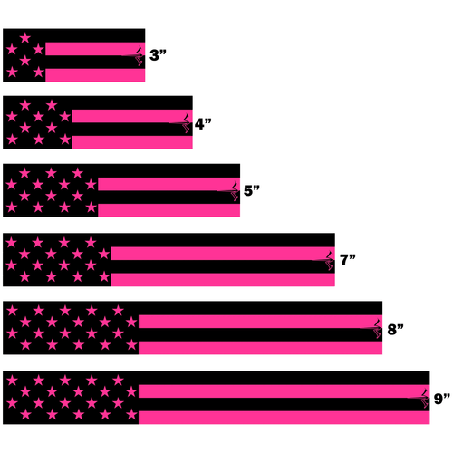 White Water Archery American Flag Fluorescent Neon Arrow Wrap