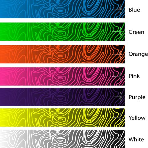 White Water Archery Topo Fade Color V2 Arrow Wrap