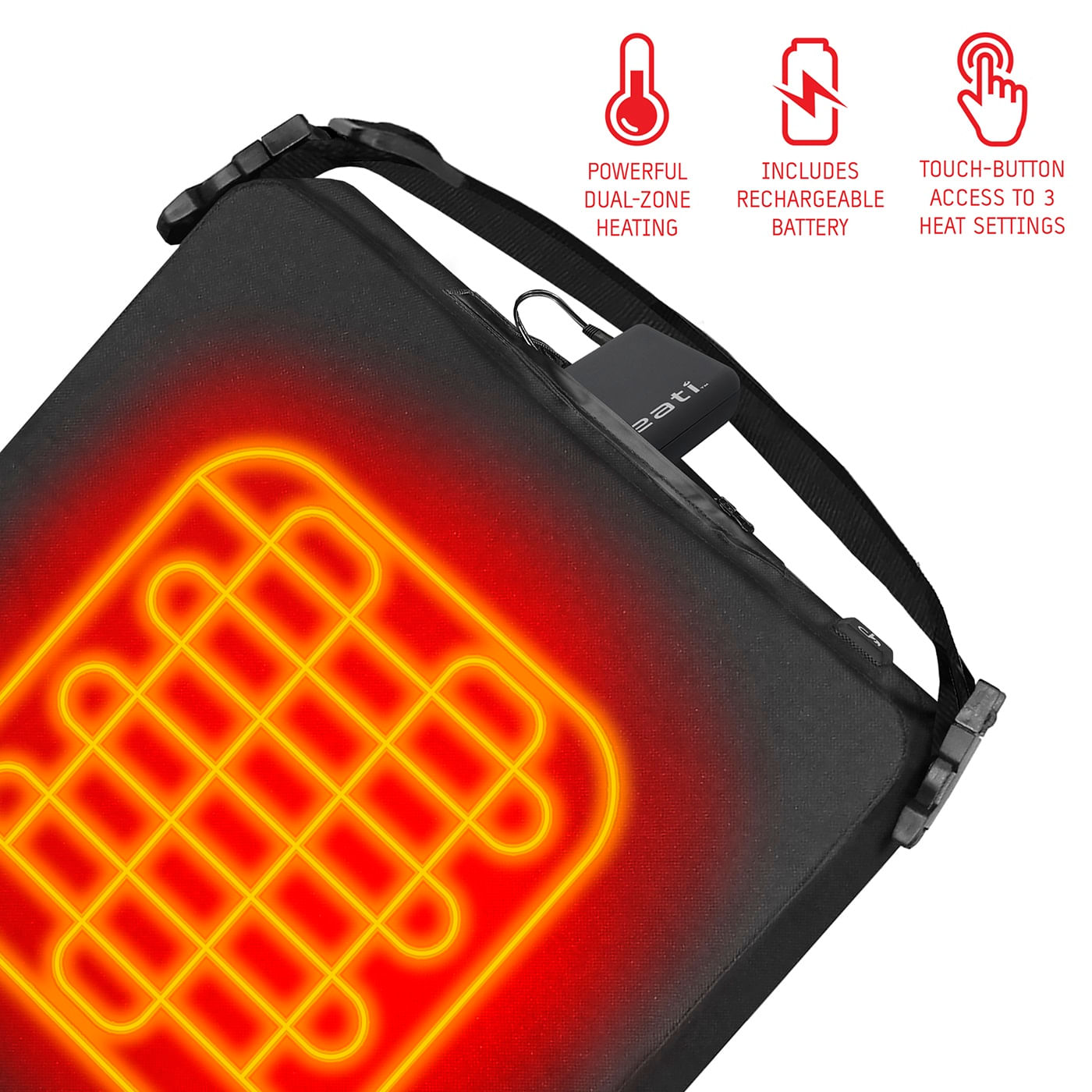 Chaheati 7V Battery Heated Seat Cushion - Bobwards.com