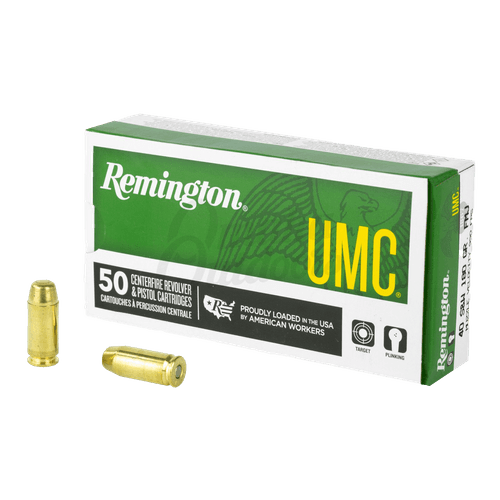 Remington UMC 40 S&W 180 Grain FMJ Ammunition 50 Rounds