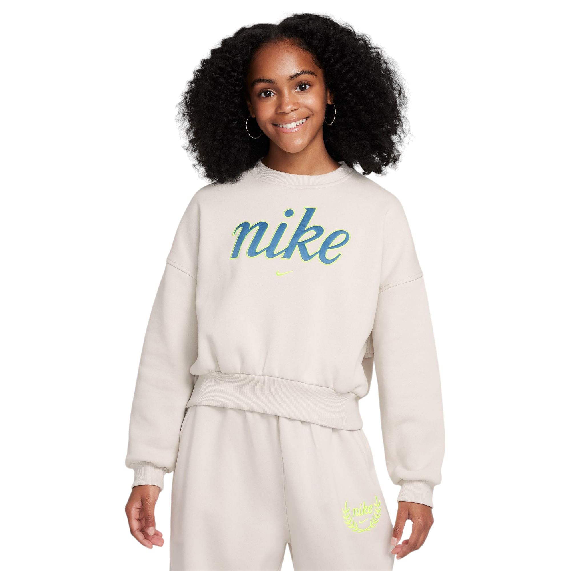 Nike Sportswear Club Fleece Boxy Crew neck Sweatshirt Girls Als