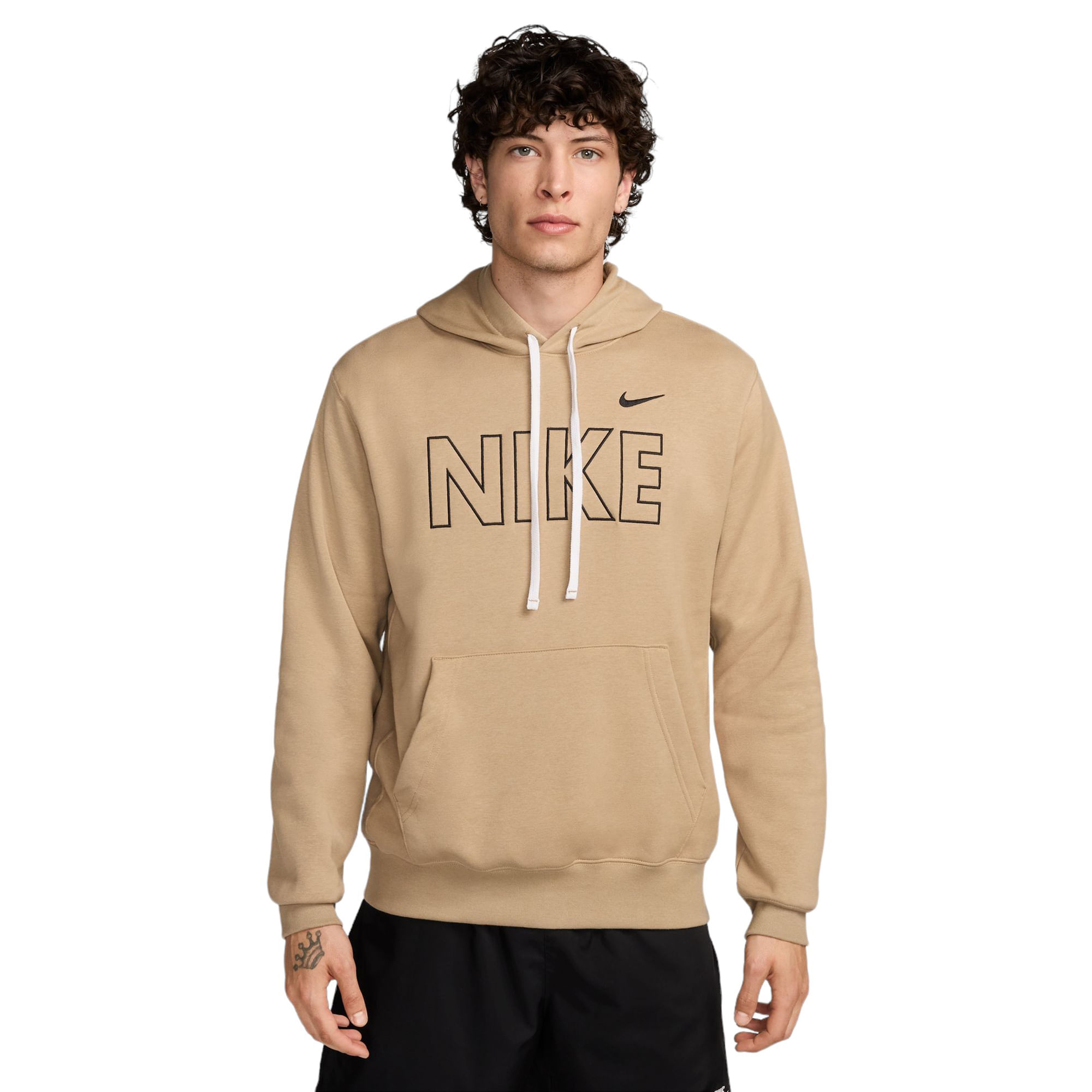 Khaki nike hoodie on sale