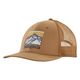 Patagonia Line Logo Ridge Lopro Trucker Hat Grayling Brown