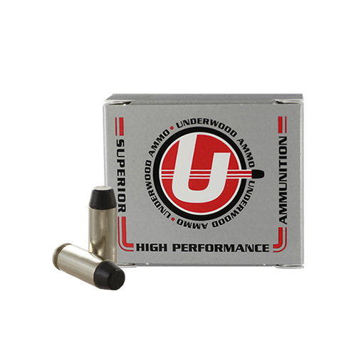 Underwood Ammunition 10mm Auto 220gr Flat Nose Black Cherry Coated Hard Cast Hunting Ammo