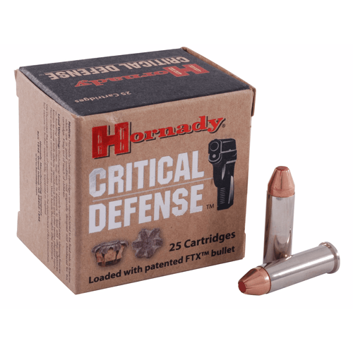 Hornady Critical Defense 38 Special 110 Grain FTX Ammunition 25 Rounds