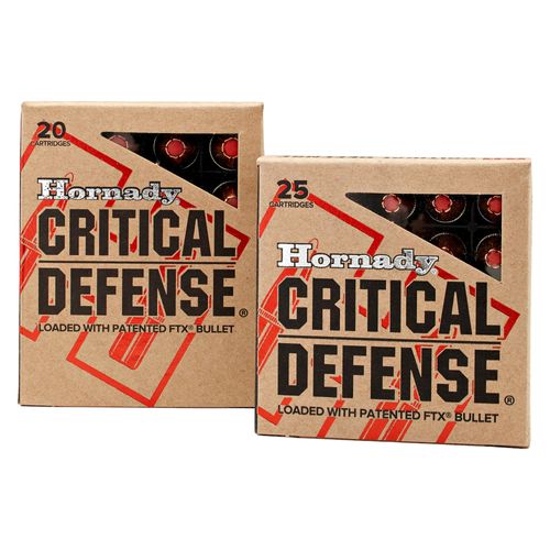 Hornady Critical Defense 40 S&W 165 Grain FTX Ammunition 20 Rounds