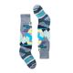 Smartwool Wintersport Full Cushion Mountain Moose Pattern Over The Calf Sock - Youth Pewter Blue