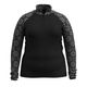 SMARTW W CLSC THRML MB 1/4 ZIP PLUS Black Digi Snow