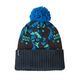 Patagonia Powder Town Beanie - Youth Across Oceans / Smolder Blue