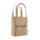 Patagonia Recycled Market Tote 73 Text Logo / Classic Tan