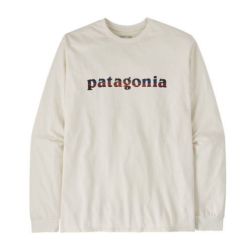 Patagonia Long Sleeve 73 Text Logo Responsibili-Tee - Men's