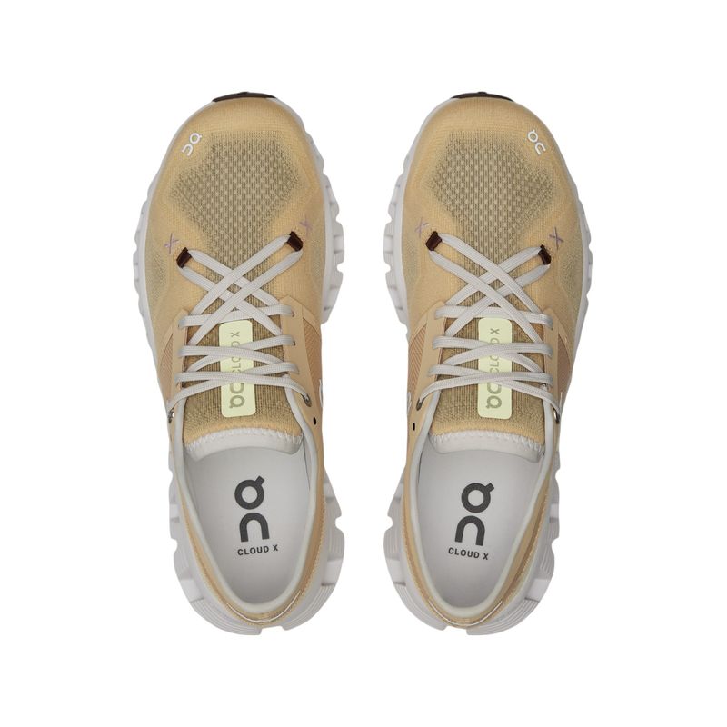 On-Cloud-X-3-Running-Shoe---Women-s-Savannah---Frost