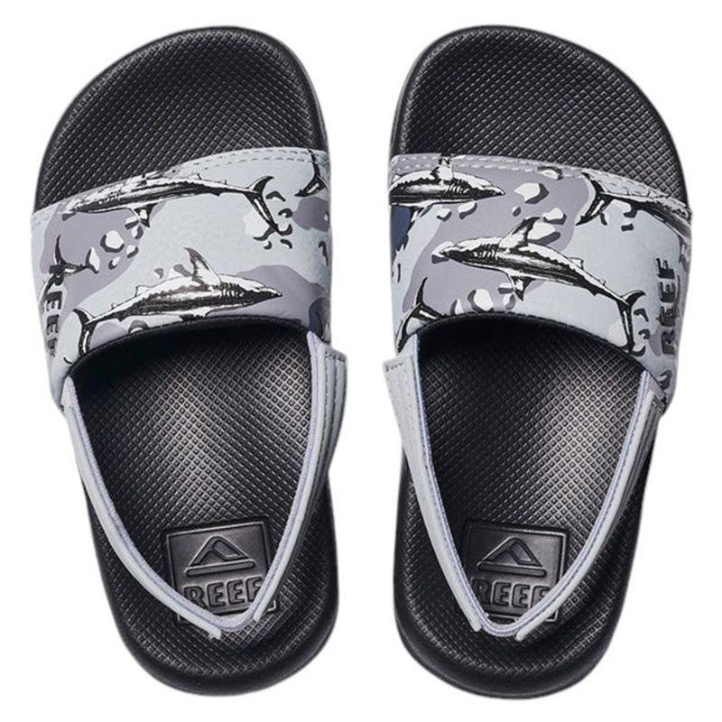 Reef-Little-One-Slide---Boys--Gray-Camo-Shark