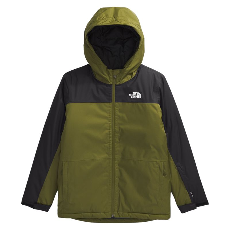 The-North-Face-Freedom-Insulated-Jacket---Boys--Forest-Olive---TNF-Black