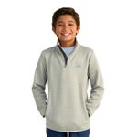 Huk Cold Front + 1/4 Zip - Youth Harbor Mist Heather
