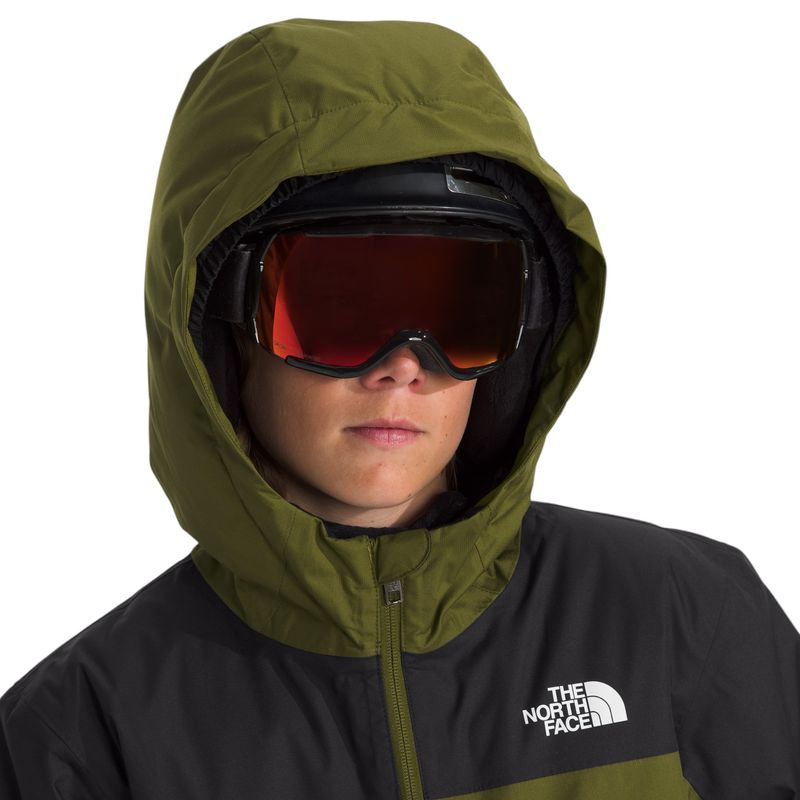 The-North-Face-Freedom-Insulated-Jacket---Boys--Forest-Olive---TNF-Black